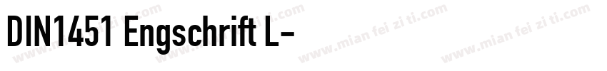 DIN1451 Engschrift L字体转换